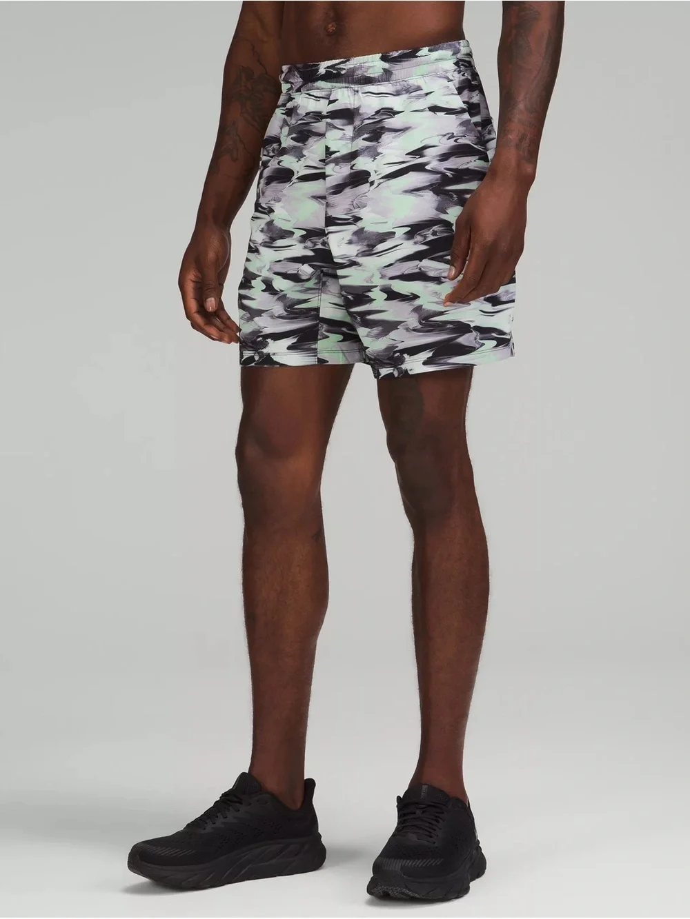Lululemon PaceBreaker Linerless Athletic Shorts in Paint Glide